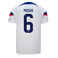 forente stater Yunus Musah #6 Hjemmedrakt VM 2022 Kortermet